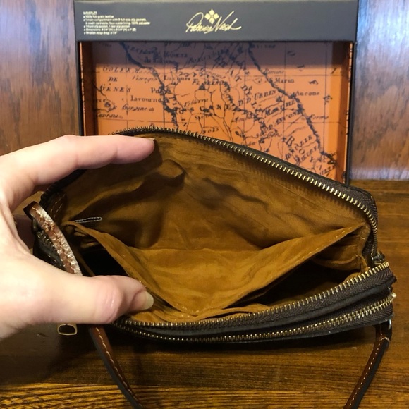 NIB-Patricia Nash-Doorways to Italy-Varone-Dual Zip Wristlet Pouch-GiftBoxed-$89 - Picture 8 of 14